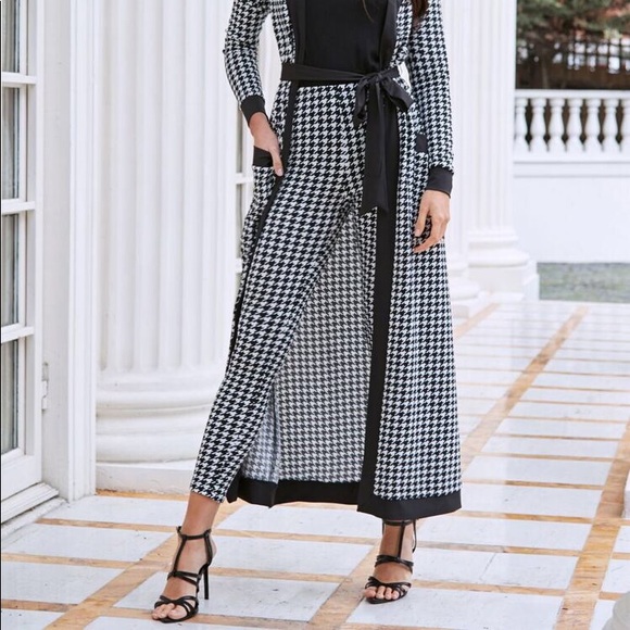 Shein Houndstooth pants leggings size M - Picture 2 of 2